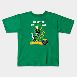 happy st pat rex day Dinosaur Kids T-Shirt